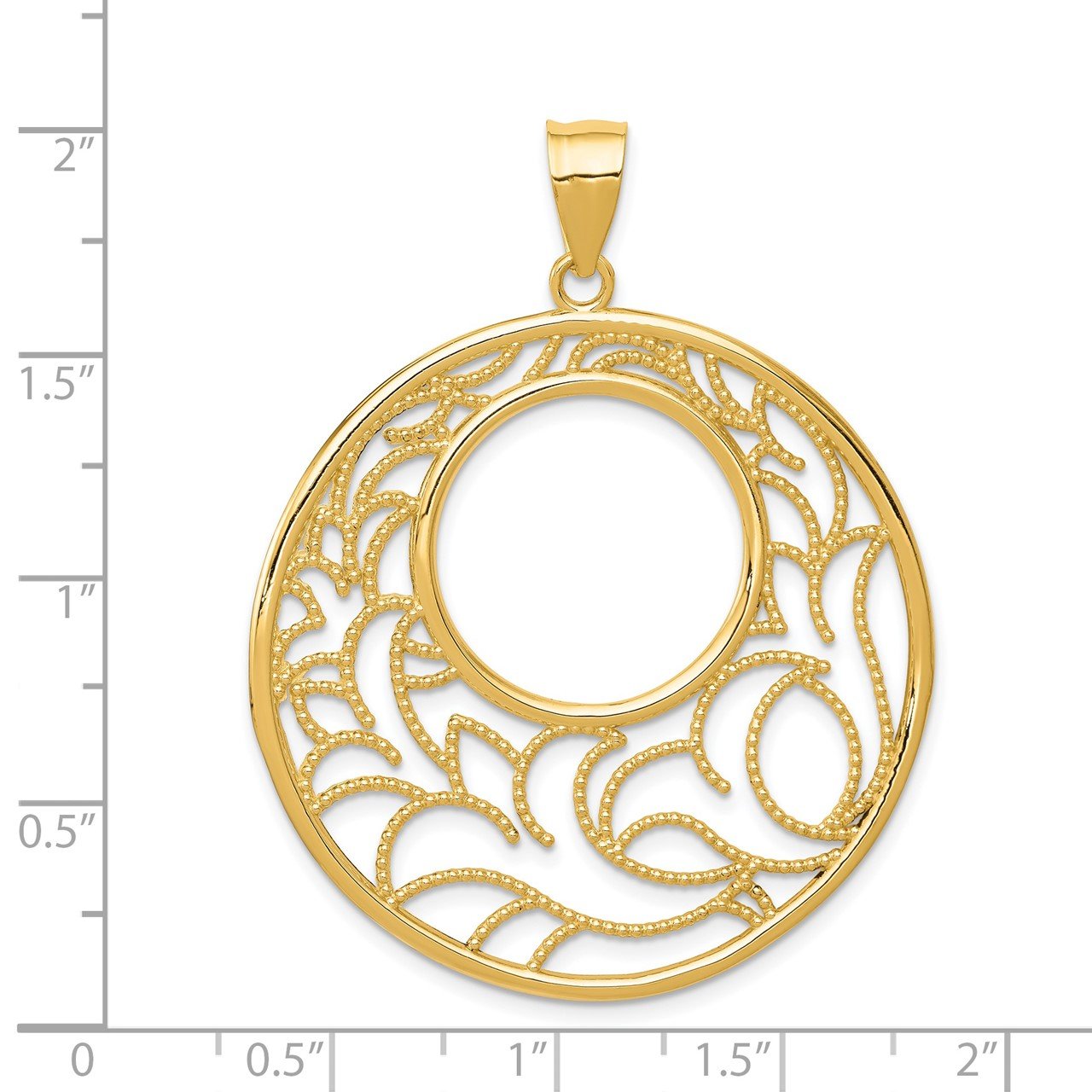 14K Circle Pendant-2