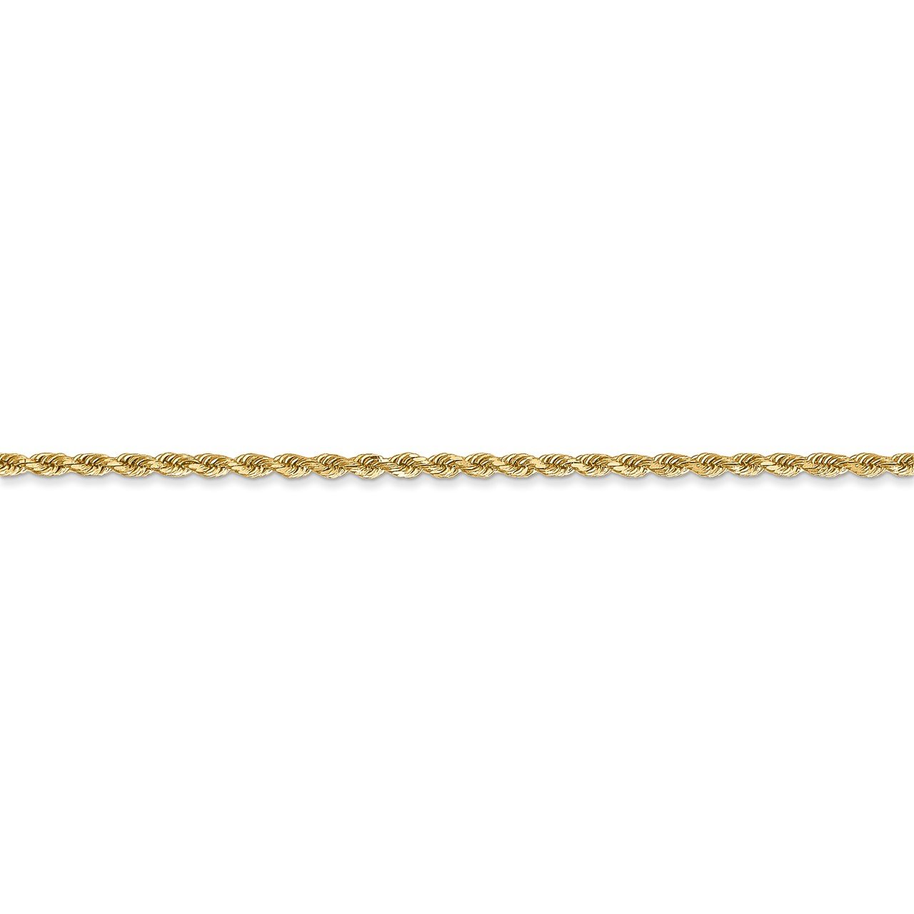 14k 1.75mm D/C Rope with Lobster Clasp Chain-1