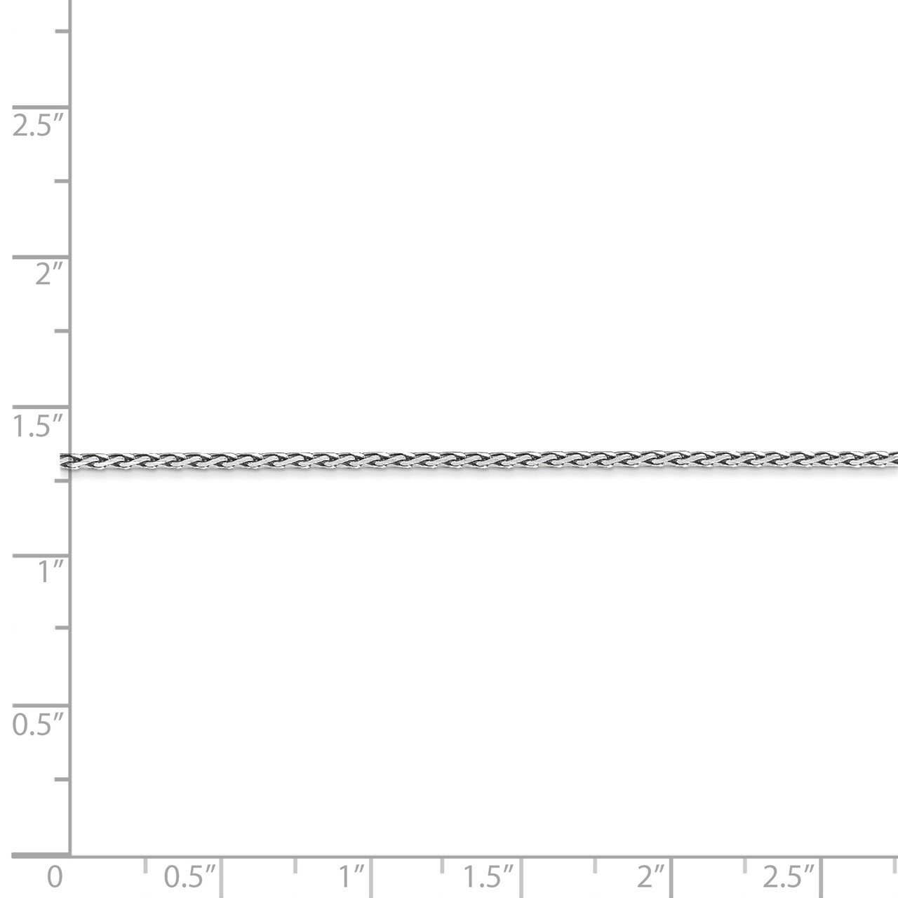 14K WG 1.5mm Parisian D/C Wheat Chain-3