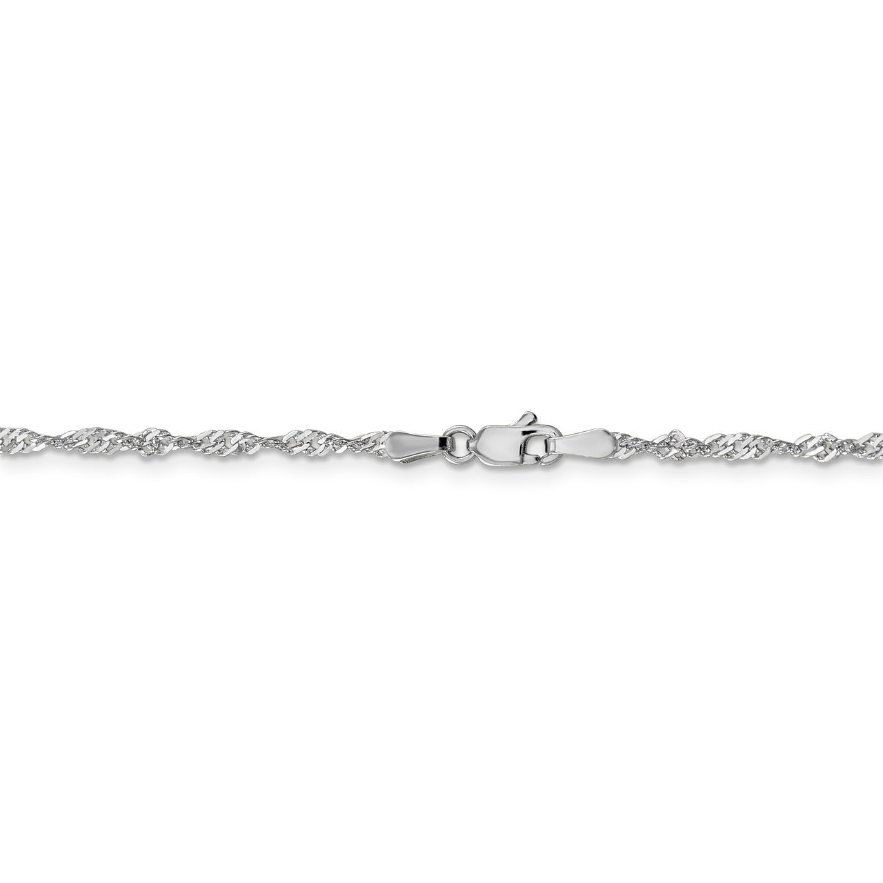 Leslie's 14K White Gold Singapore Chain-2