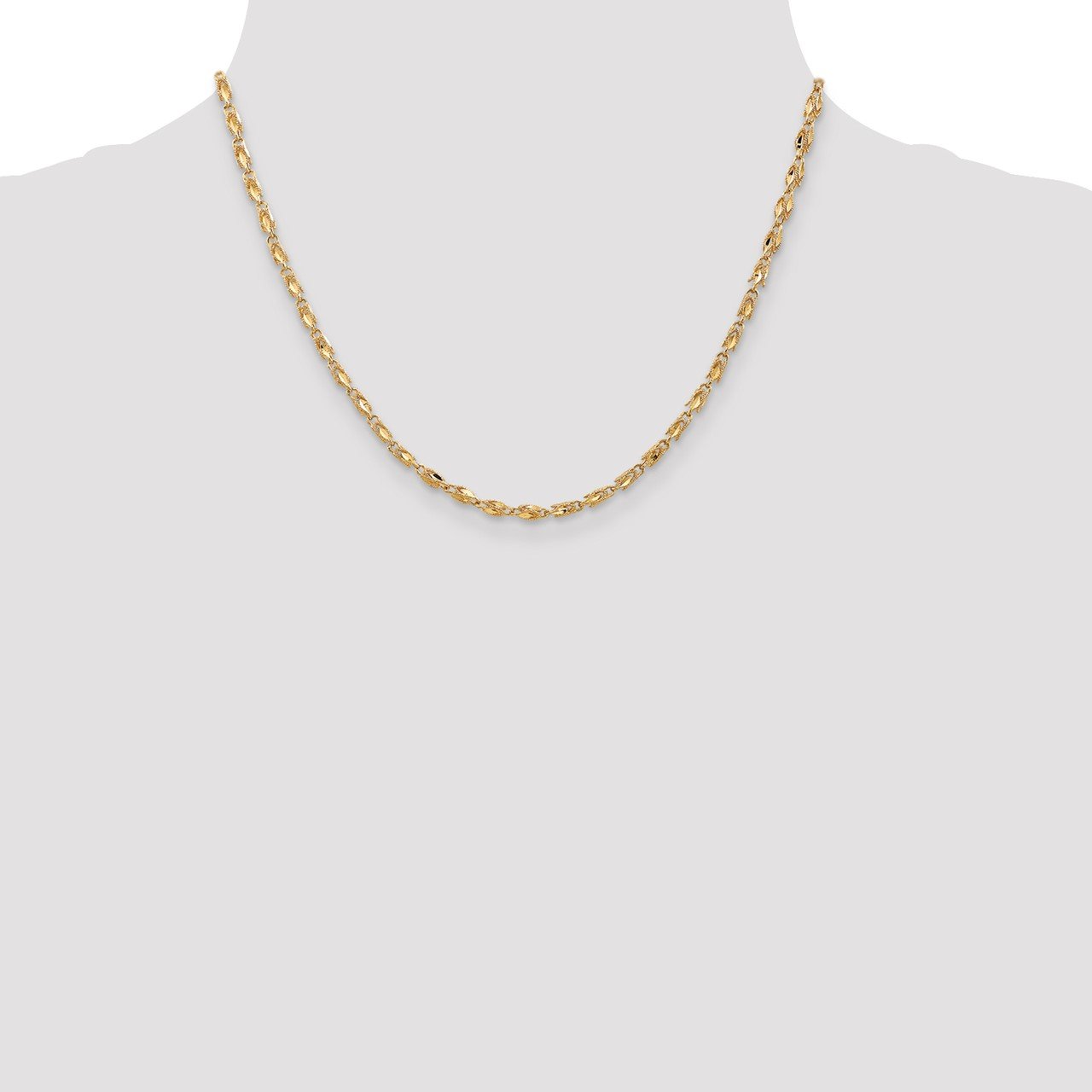 14k 2.5mm Marquise Rope Chain-1