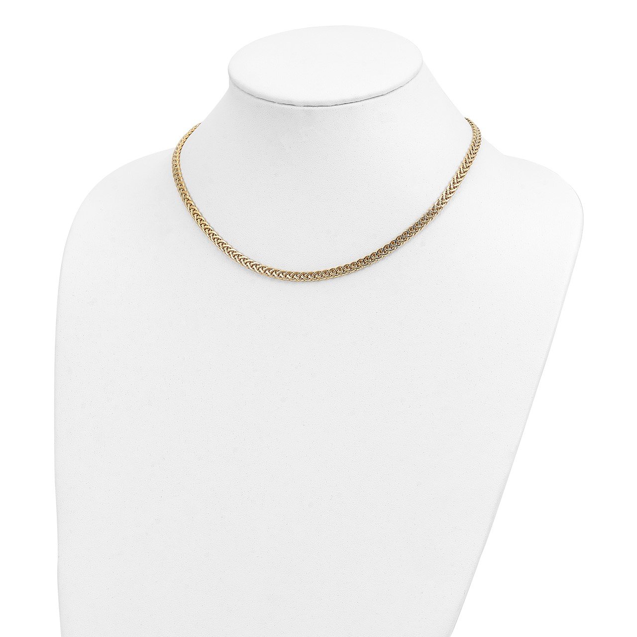 14k Polished Fancy Link Necklace-3