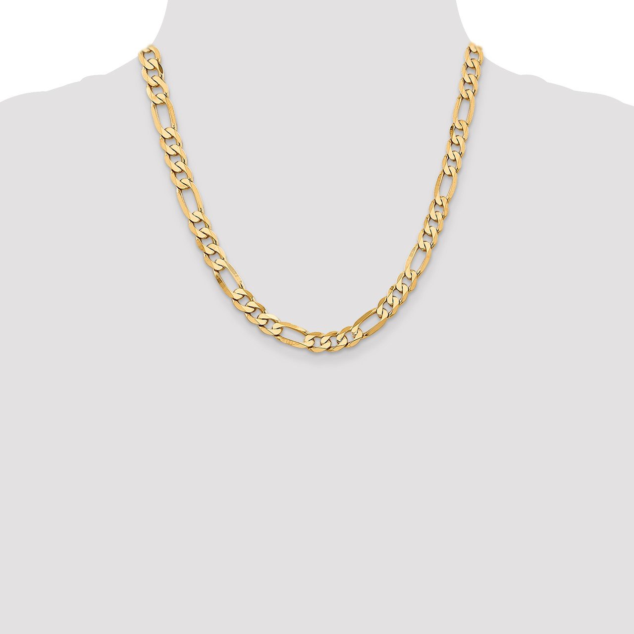 Leslie's 14K 7.5mm Flat Figaro Chain-1