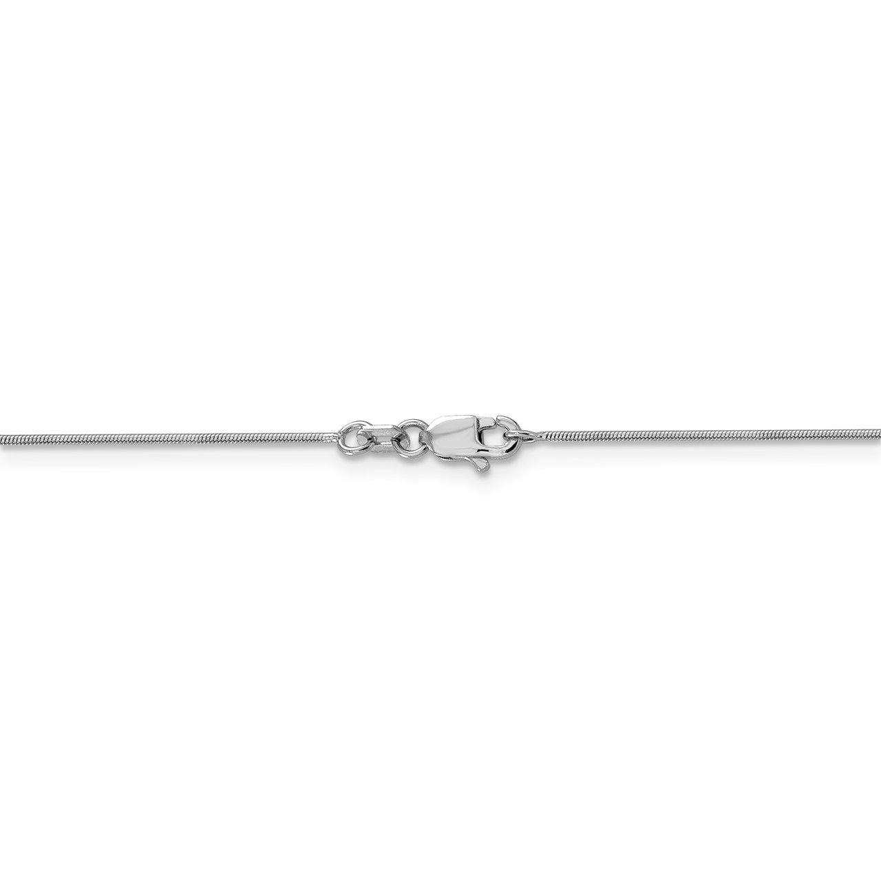 Leslie's 14K White Gold .8mm Round Snake Chain-3