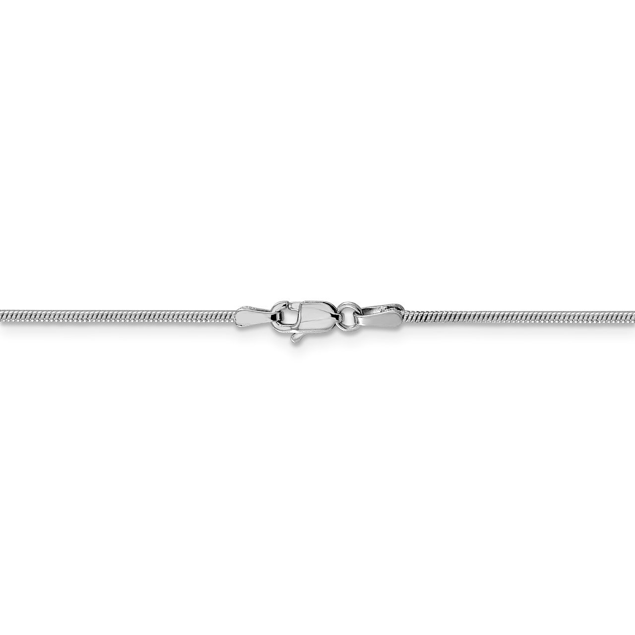Leslie's 14K White Gold 1.3mm Round Snake Chain-3