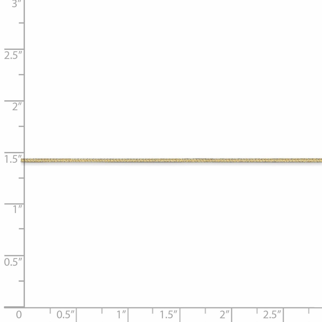 Leslie's 14K .9 mm D/C Octagonal Snake Chain-4