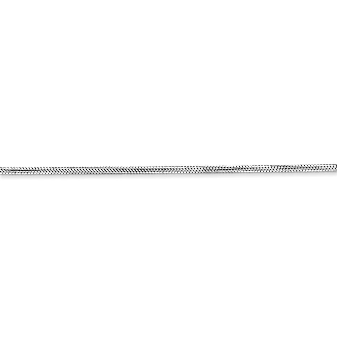 Leslie's 14K White Gold 1.3mm Round Snake Chain-2