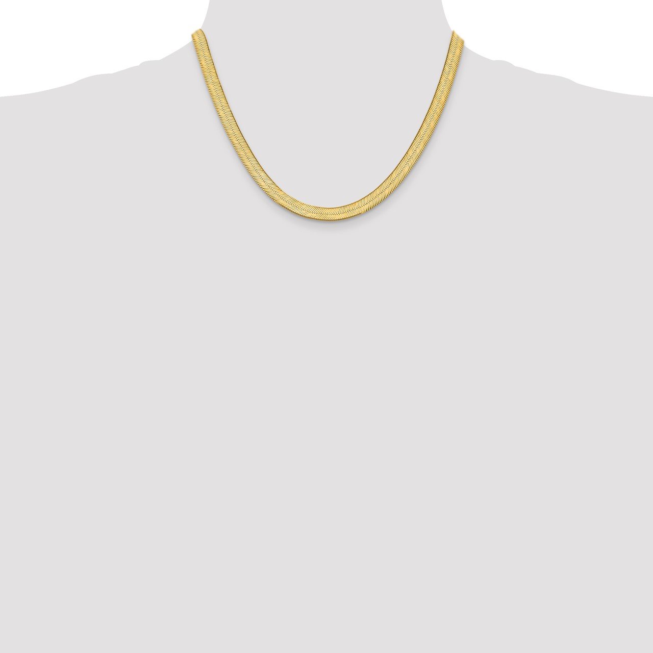 14k 6.5mm Silky Herringbone Chain-1