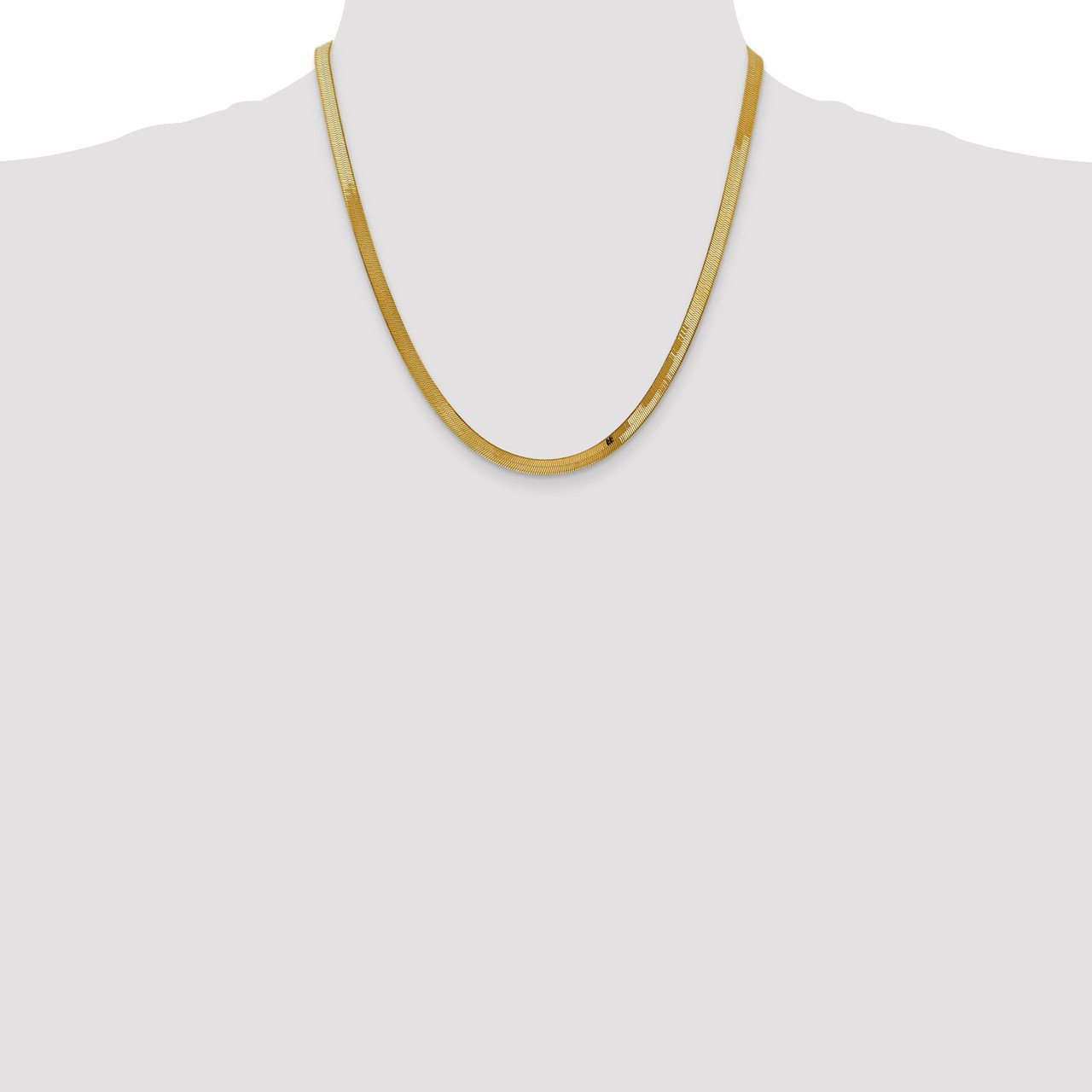14k 4.mm Silky Herringbone Chain-1