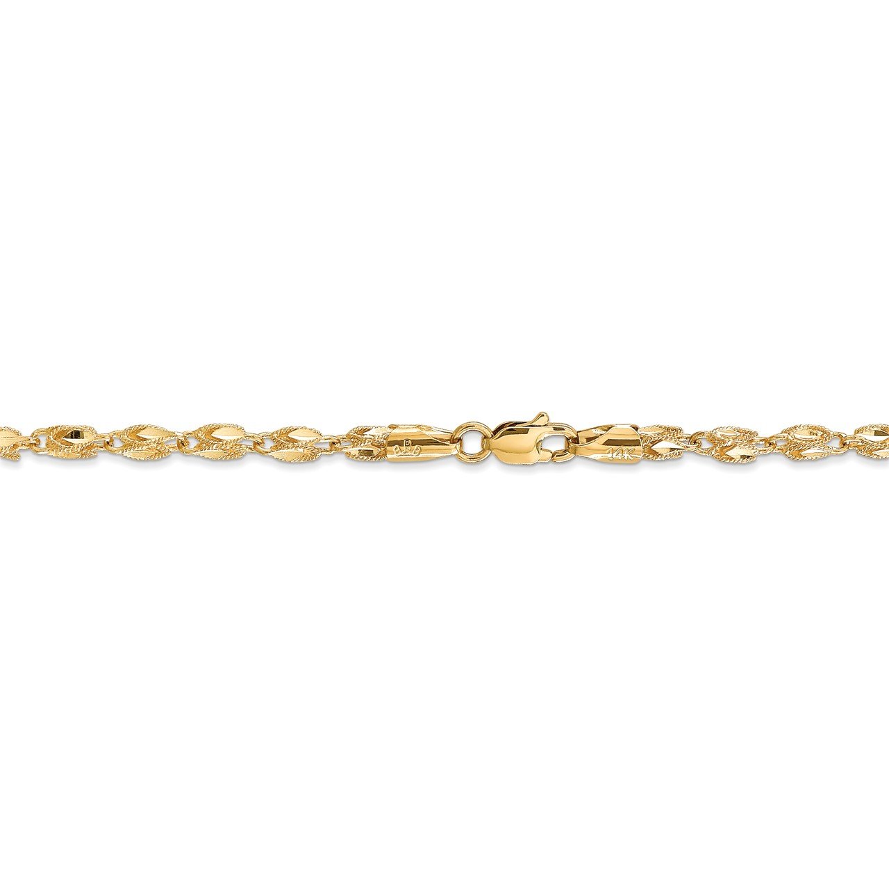 14k 2.5mm Marquise Rope Chain-3