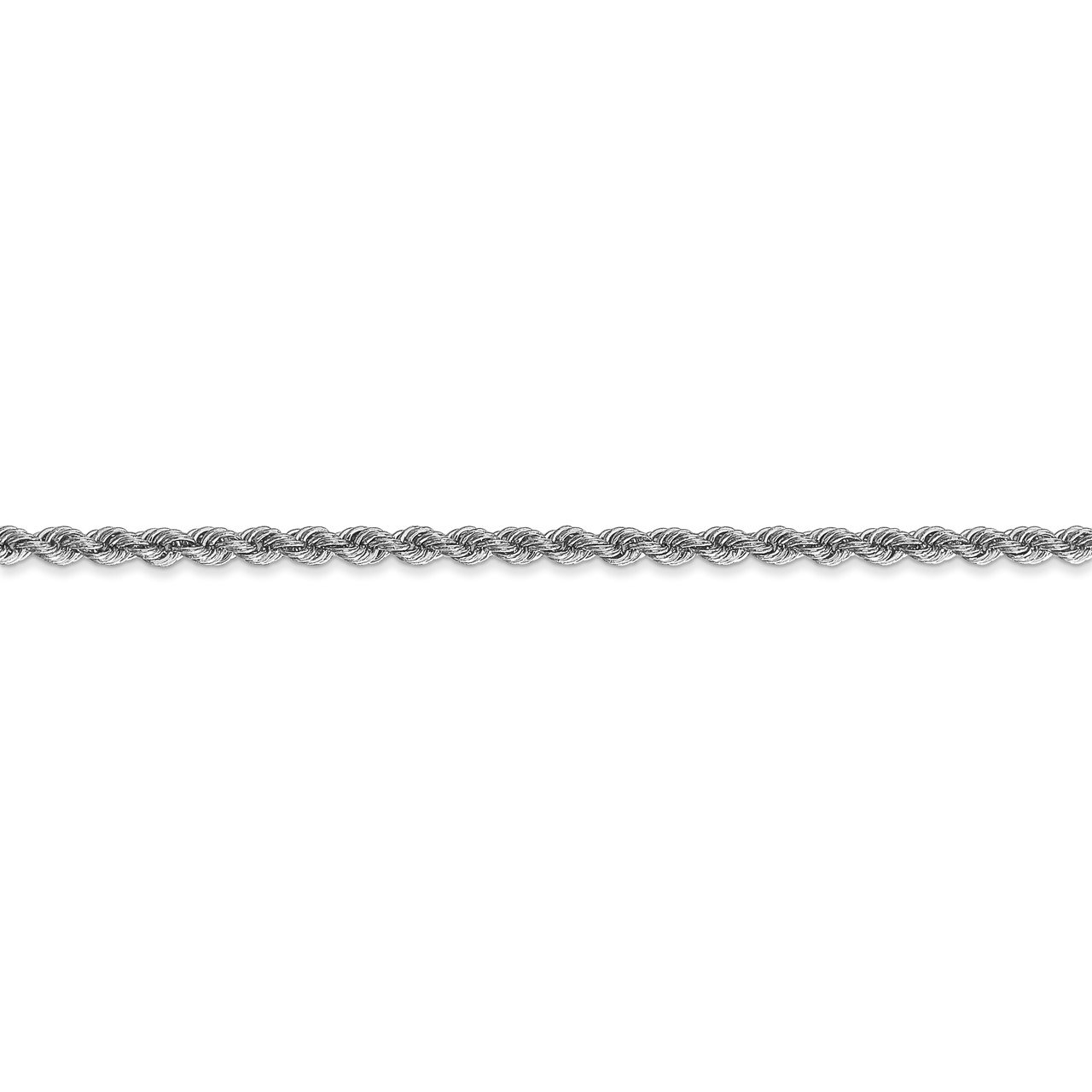 14k WG 2.5mm Regular Rope Chain-2