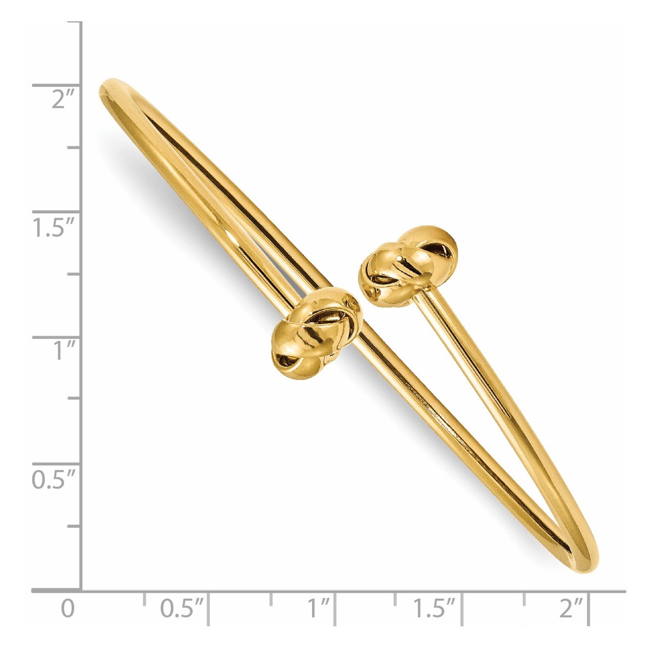 Leslie's 14K Polished Knot Flexible Bangle-1