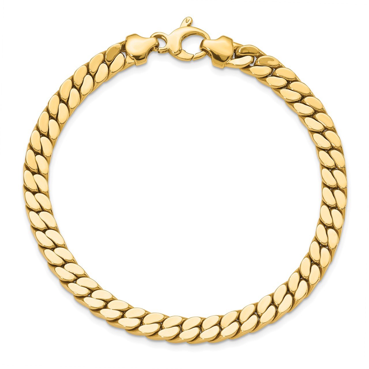 Leslie's 14K Men's Polished Fancy Link Bracelet-3