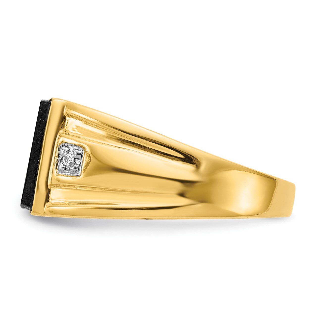 14k A Diamond men's ring-2