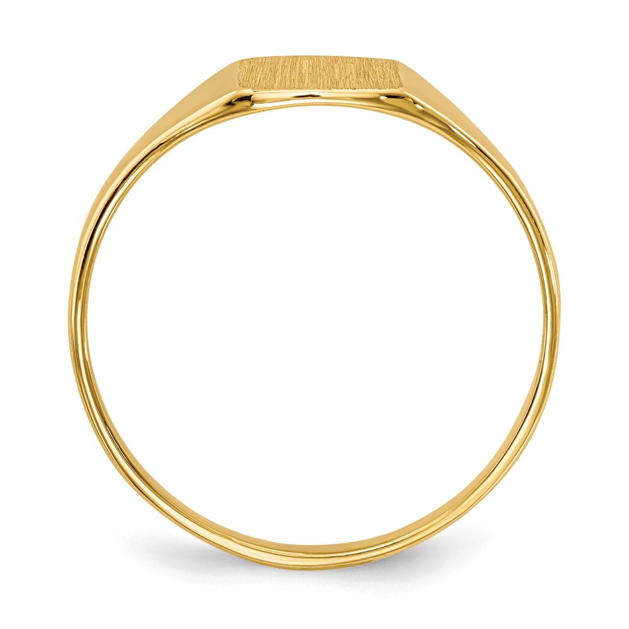 14k 6.5x7.0mm Closed Back Signet Ring-1
