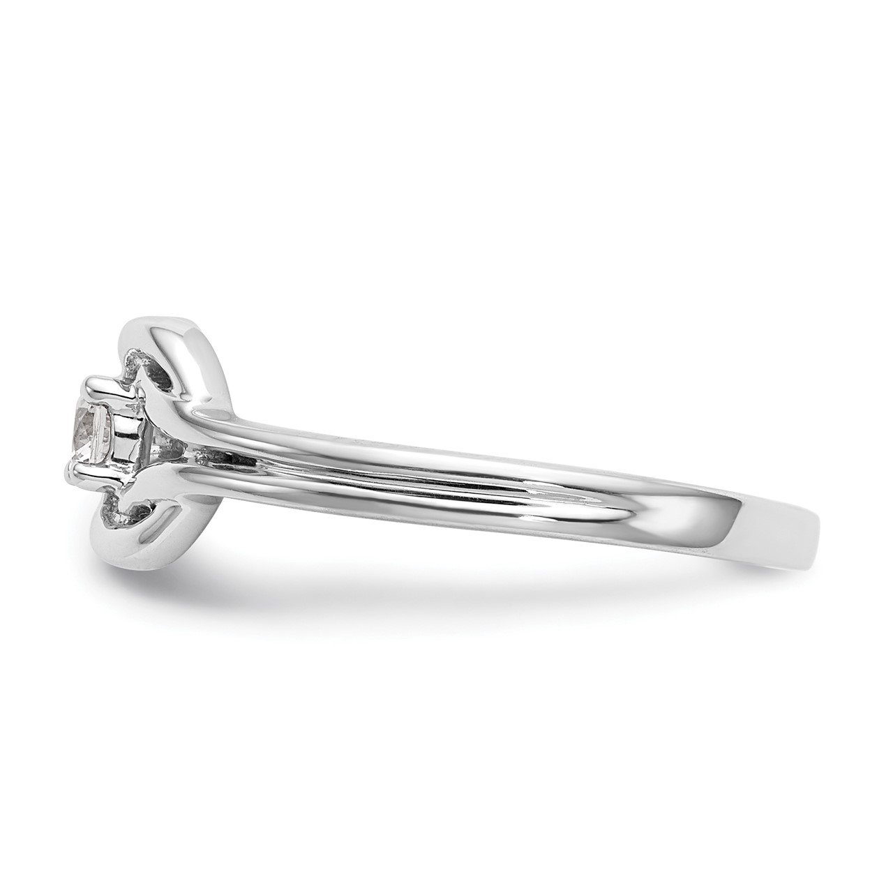 14K White Gold Complete Diamond Promise/Engagement Ring-2