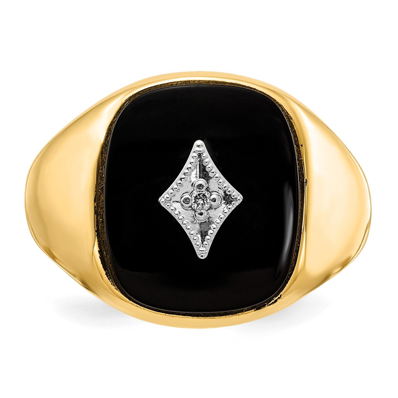 14k A Diamond men's ring-3