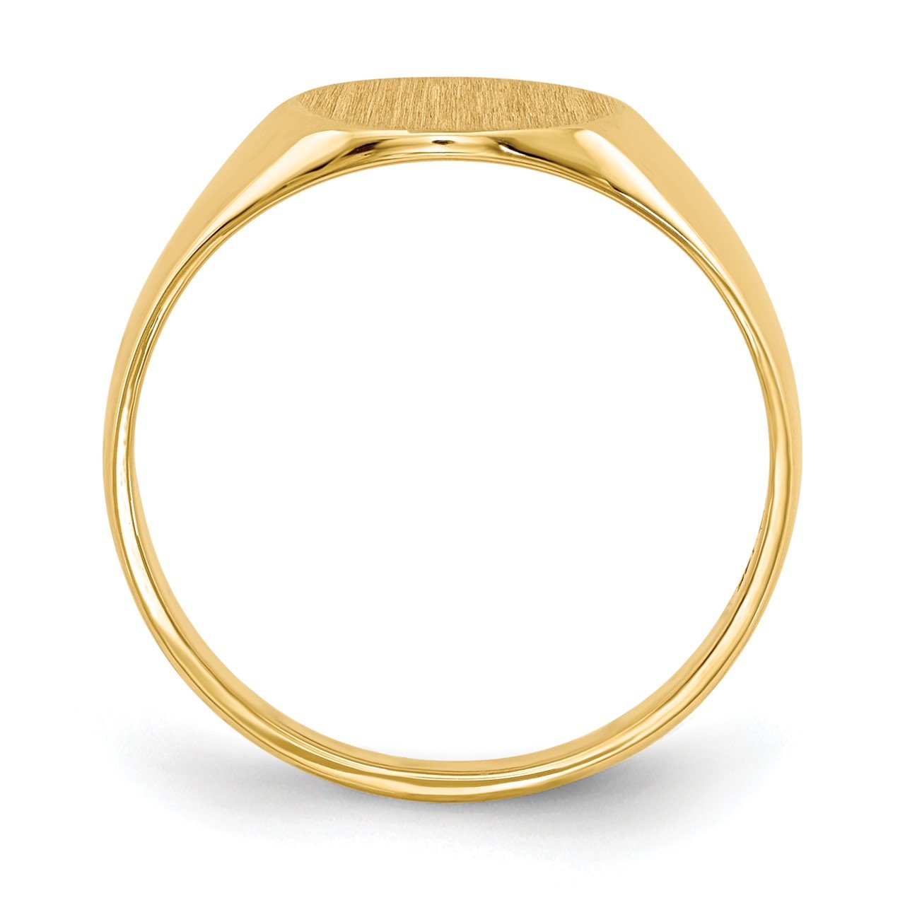 14k 8.5x9.5mm Closed Back Signet Ring-1