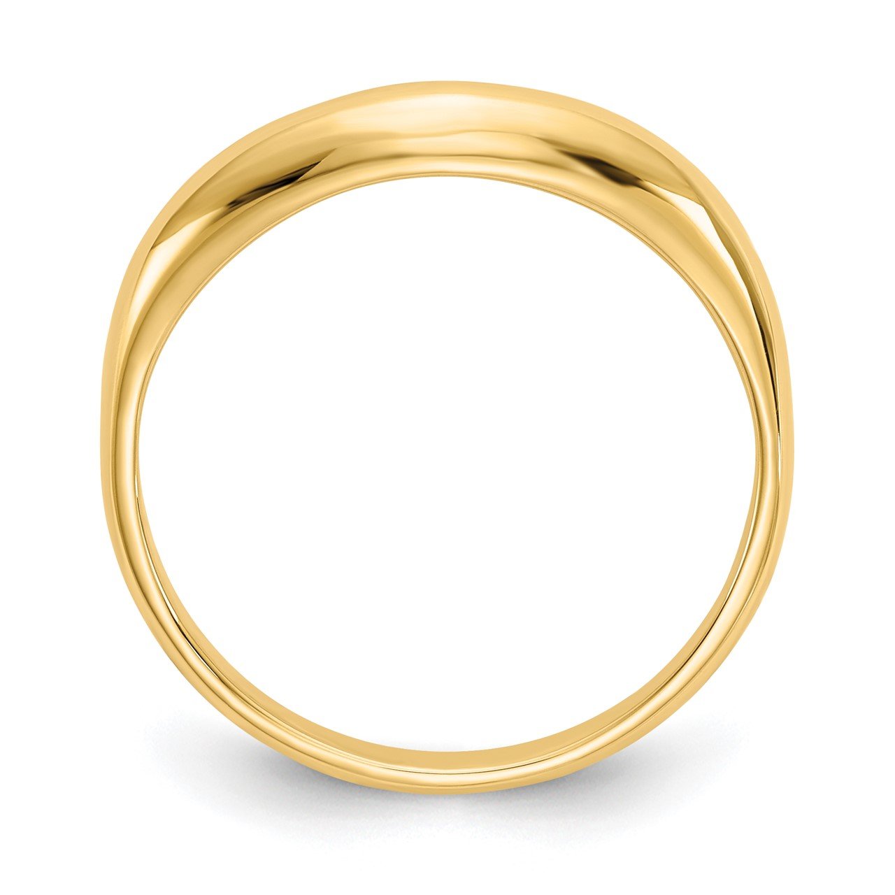 14k Polished Stackable Wave Ring-1